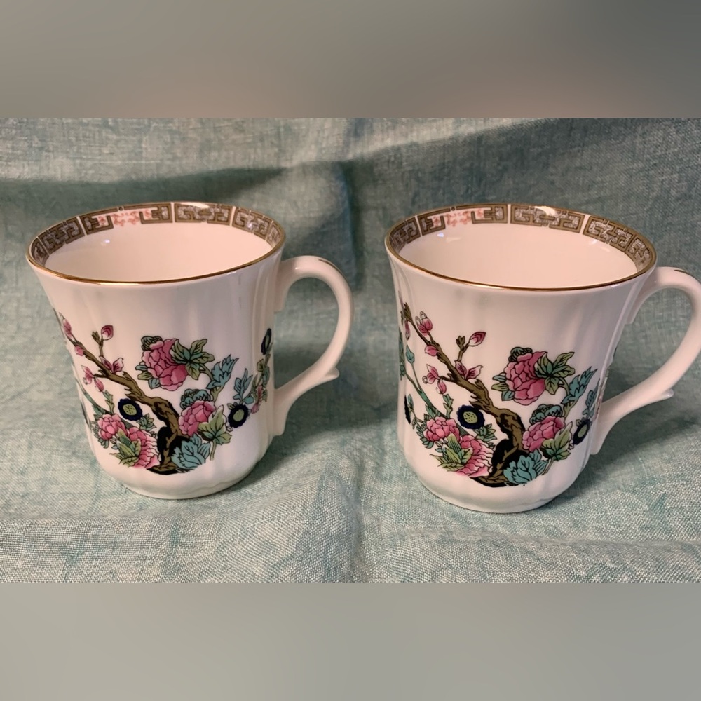 Pair of Duchess India Tree Pattern Tea Mugs